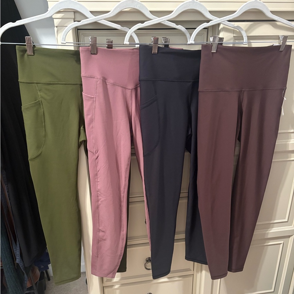 Bundle of 5 Old Navy Women's High-Waist Leggings